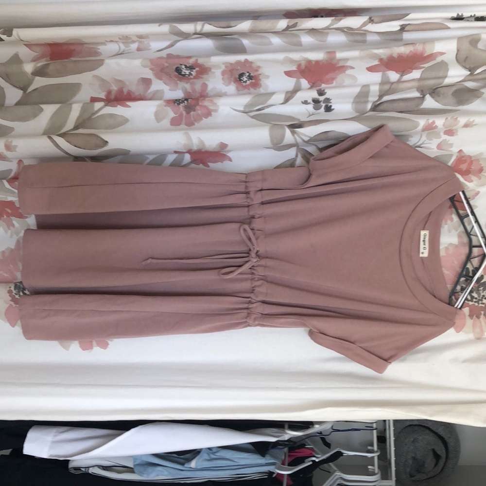 Pink casual dress